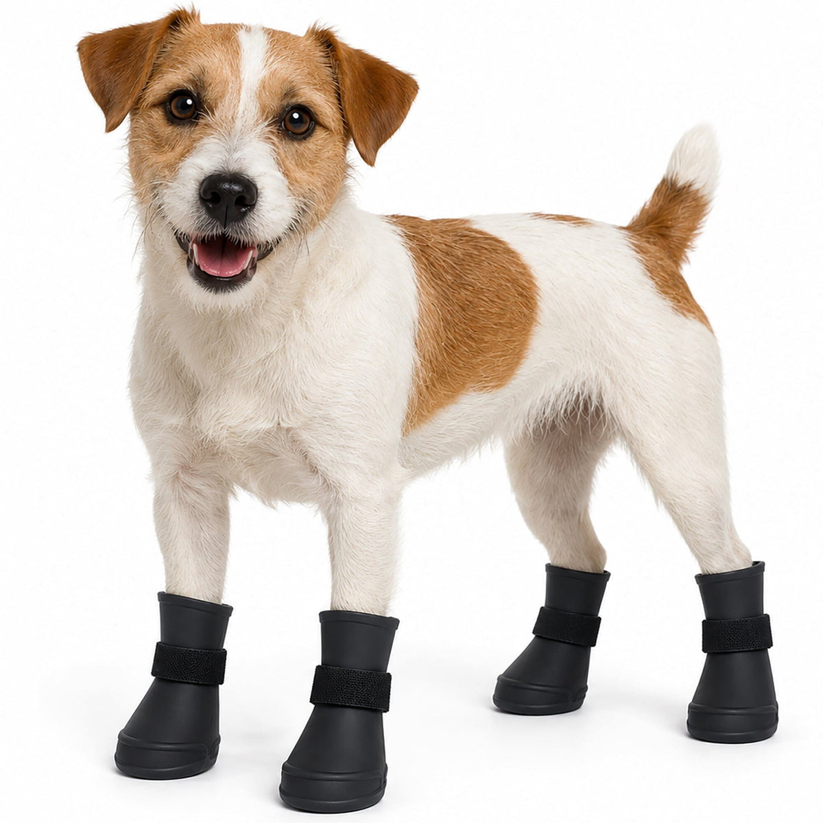 Pet Life Elastic Protective Multi-Usage All-Terrain Rubberized Dog Shoes - Set of 4 | HT Animal Supply