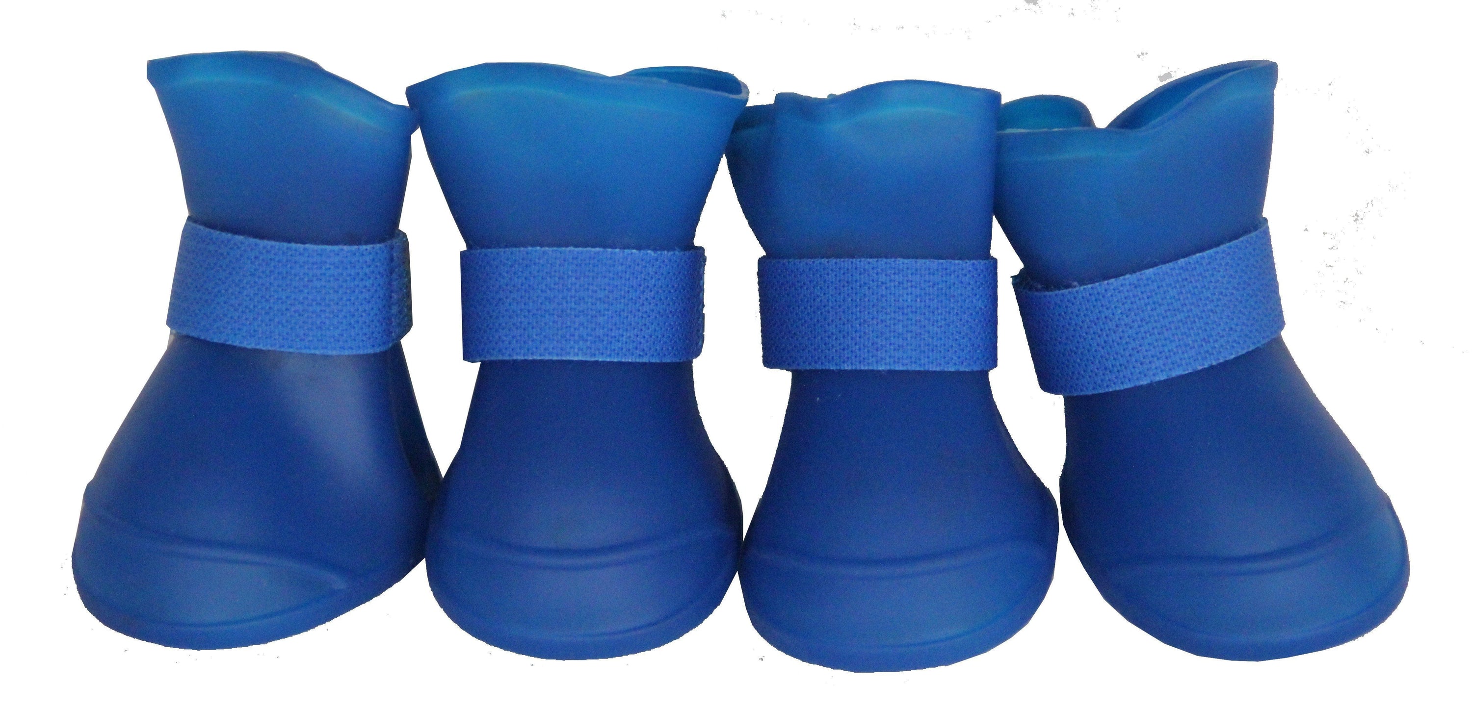 Pet Life Elastic Protective Multi-Usage All-Terrain Rubberized Dog Shoes - Set of 4