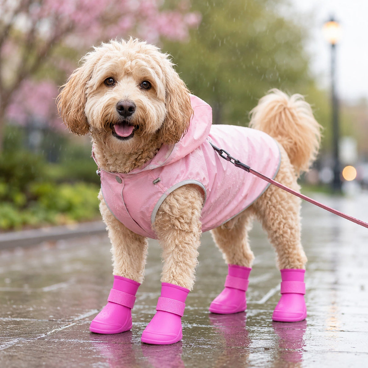 Pet Life Elastic Protective Multi-Usage All-Terrain Rubberized Dog Shoes - Set of 4 | HT Animal Supply