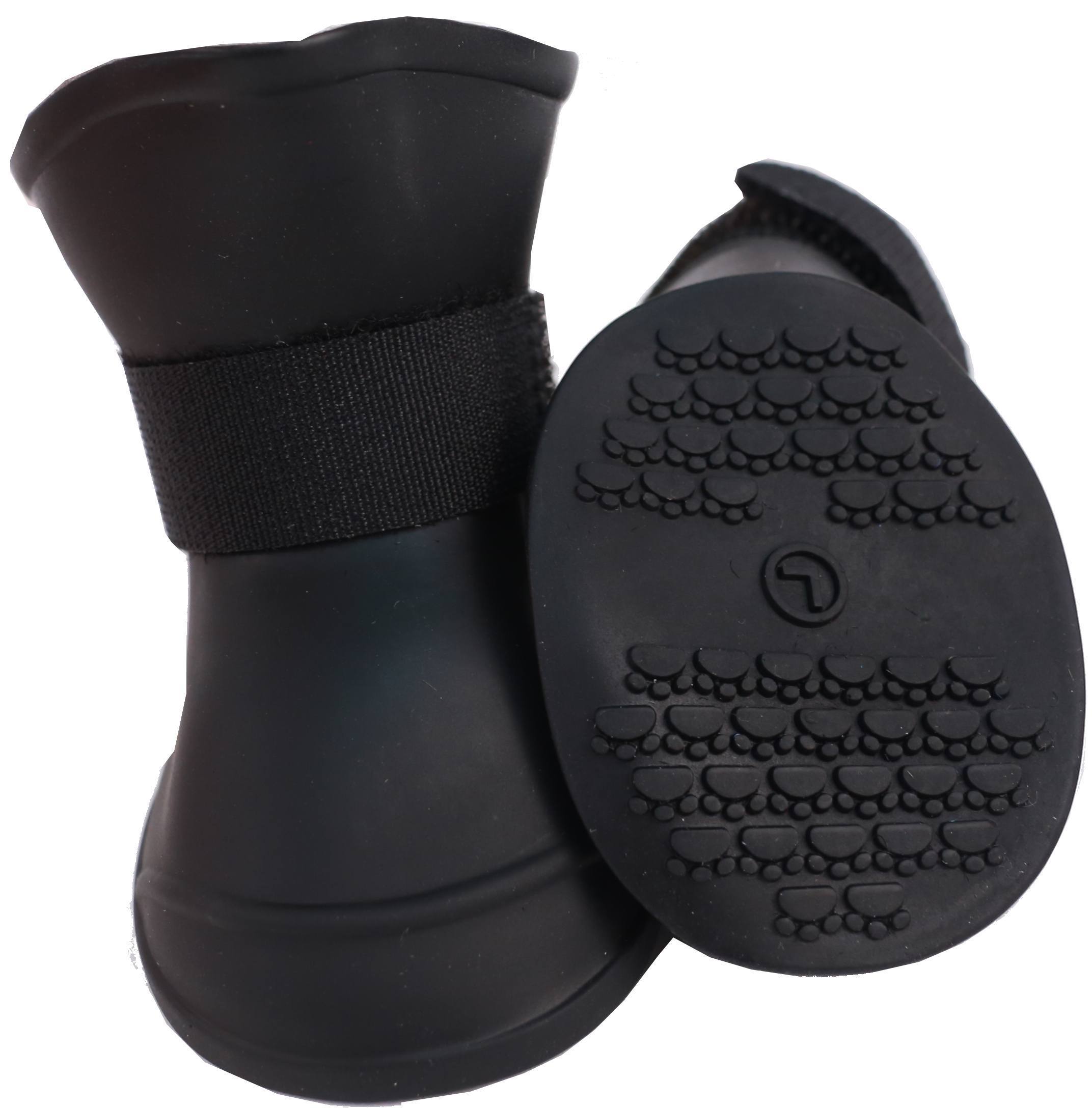 Pet Life Elastic Protective Multi-Usage All-Terrain Rubberized Dog Shoes - Set of 4