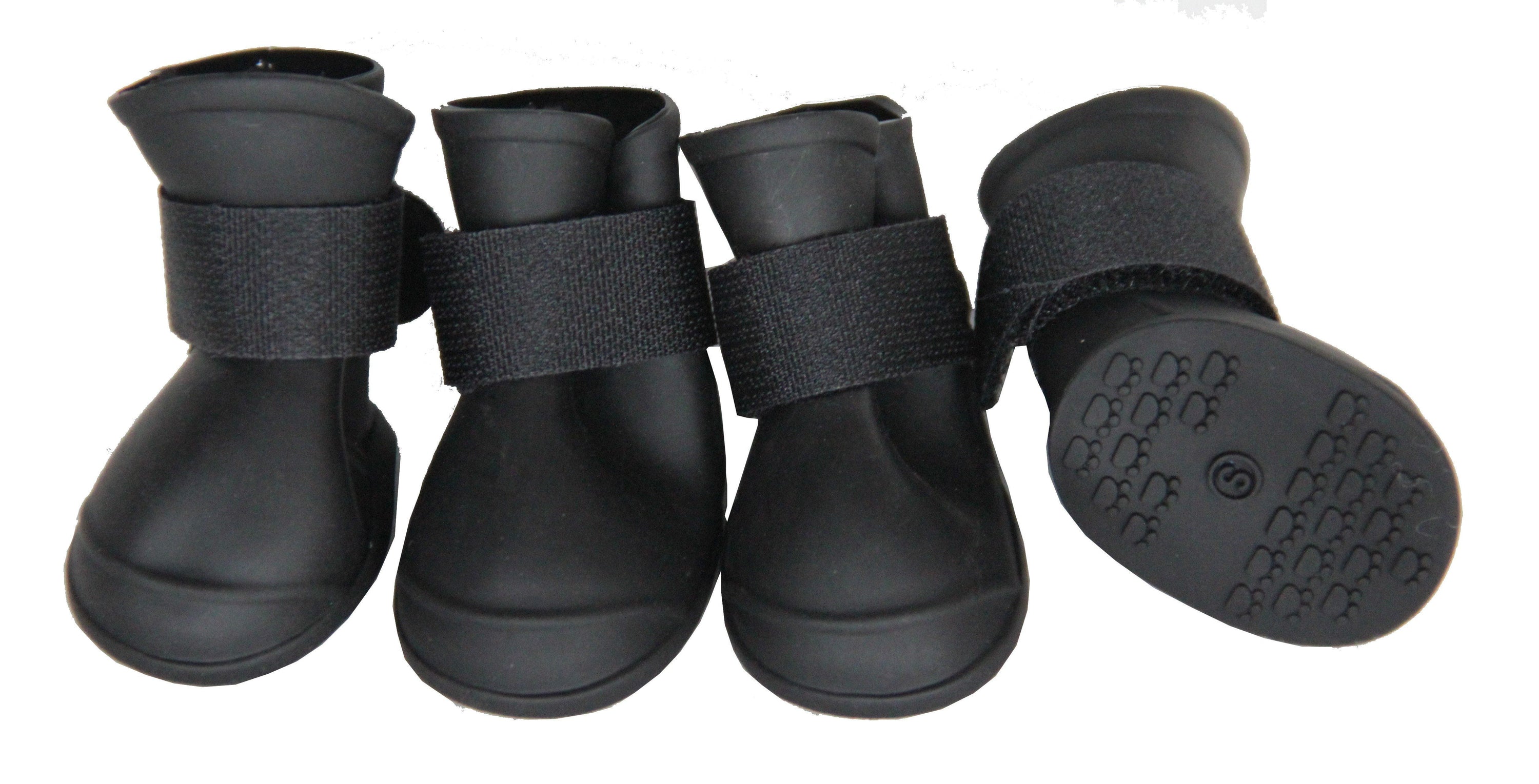 Pet Life Elastic Protective Multi-Usage All-Terrain Rubberized Dog Shoes - Set of 4