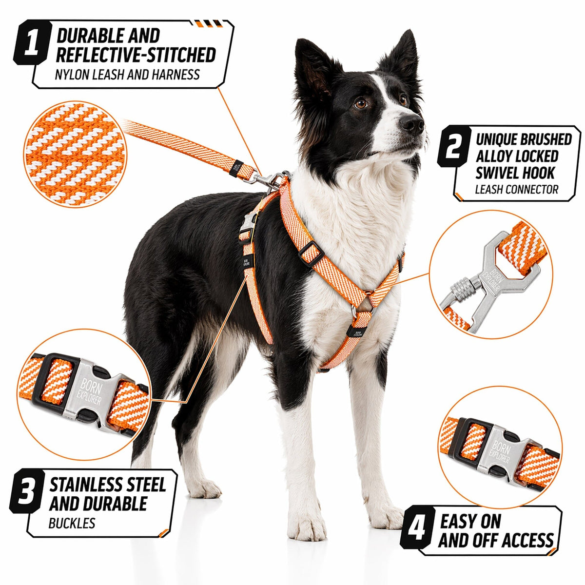Pet Life Escapade Outdoor Series 2-in-1 Convertible Dog Leash and Harness