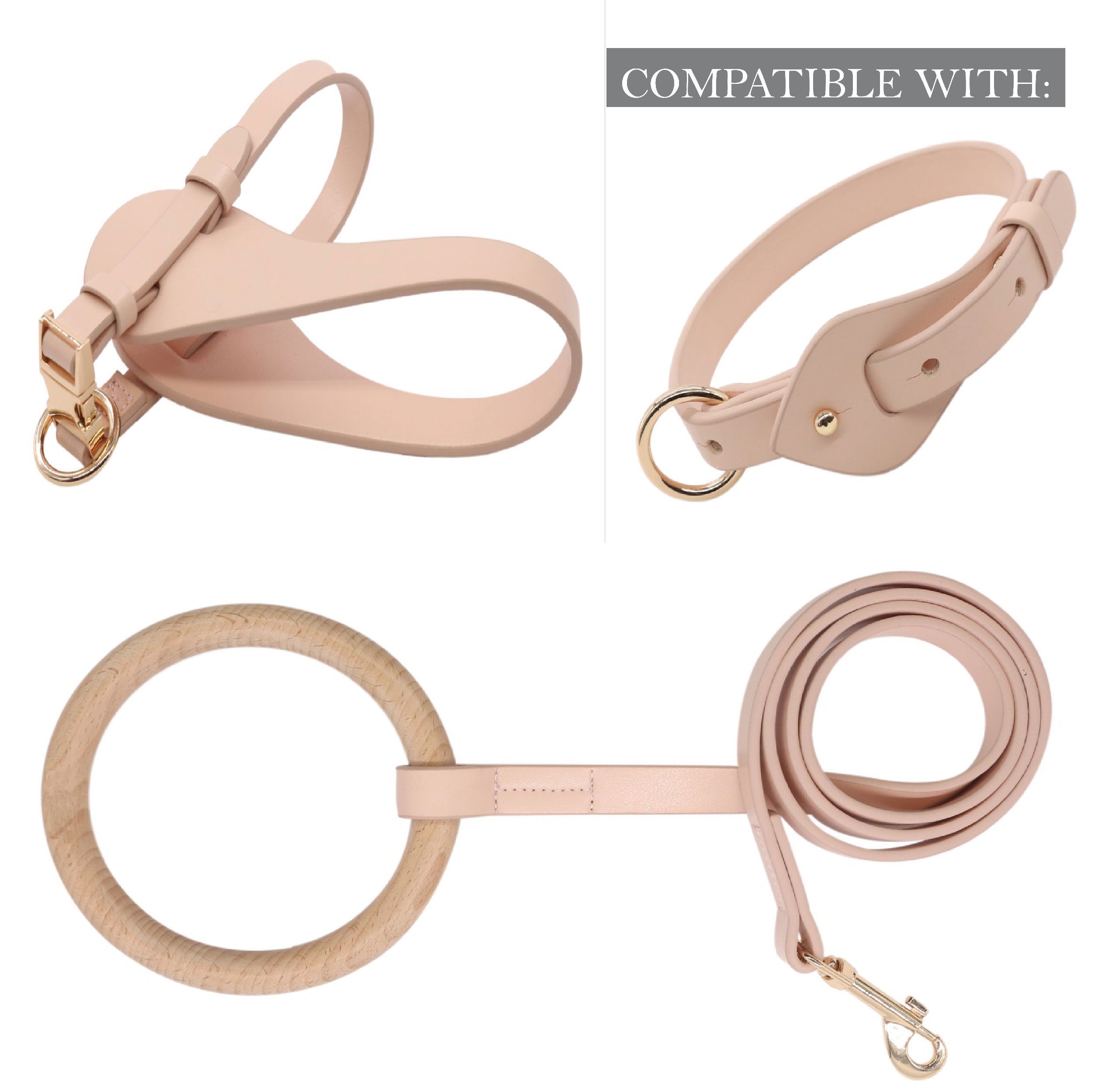 Pet Life Ever-Craft Boutique Series Adjustable Designer Leather Dog Harness