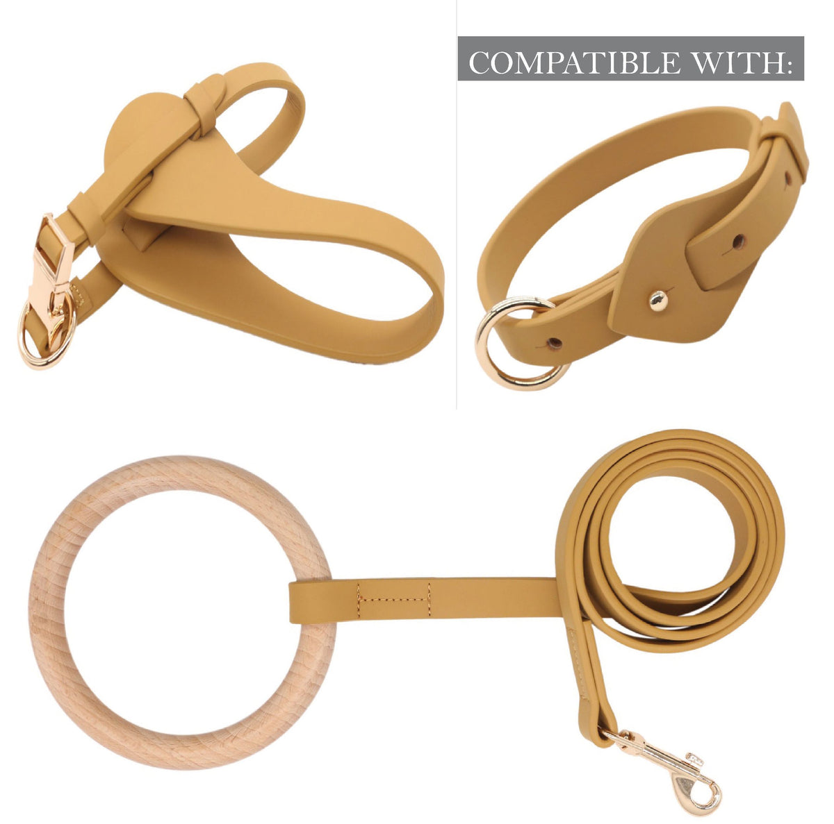 Pet Life Ever-Craft Boutique Series Adjustable Designer Leather Dog Harness