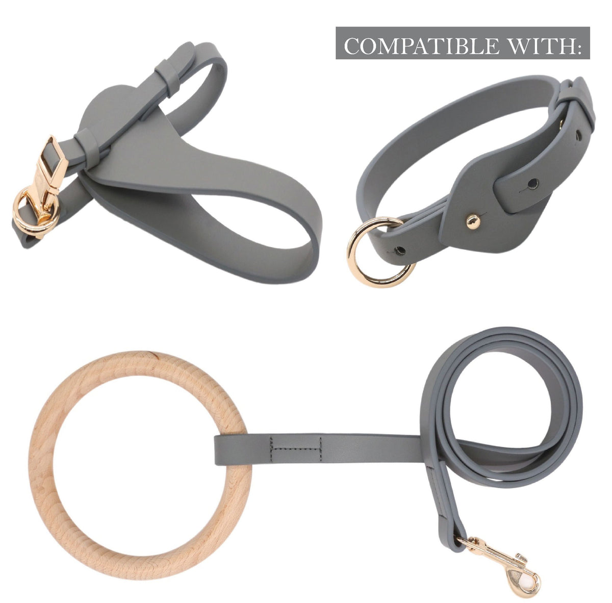 Pet Life Ever-Craft Boutique Series Adjustable Designer Leather Dog Harness