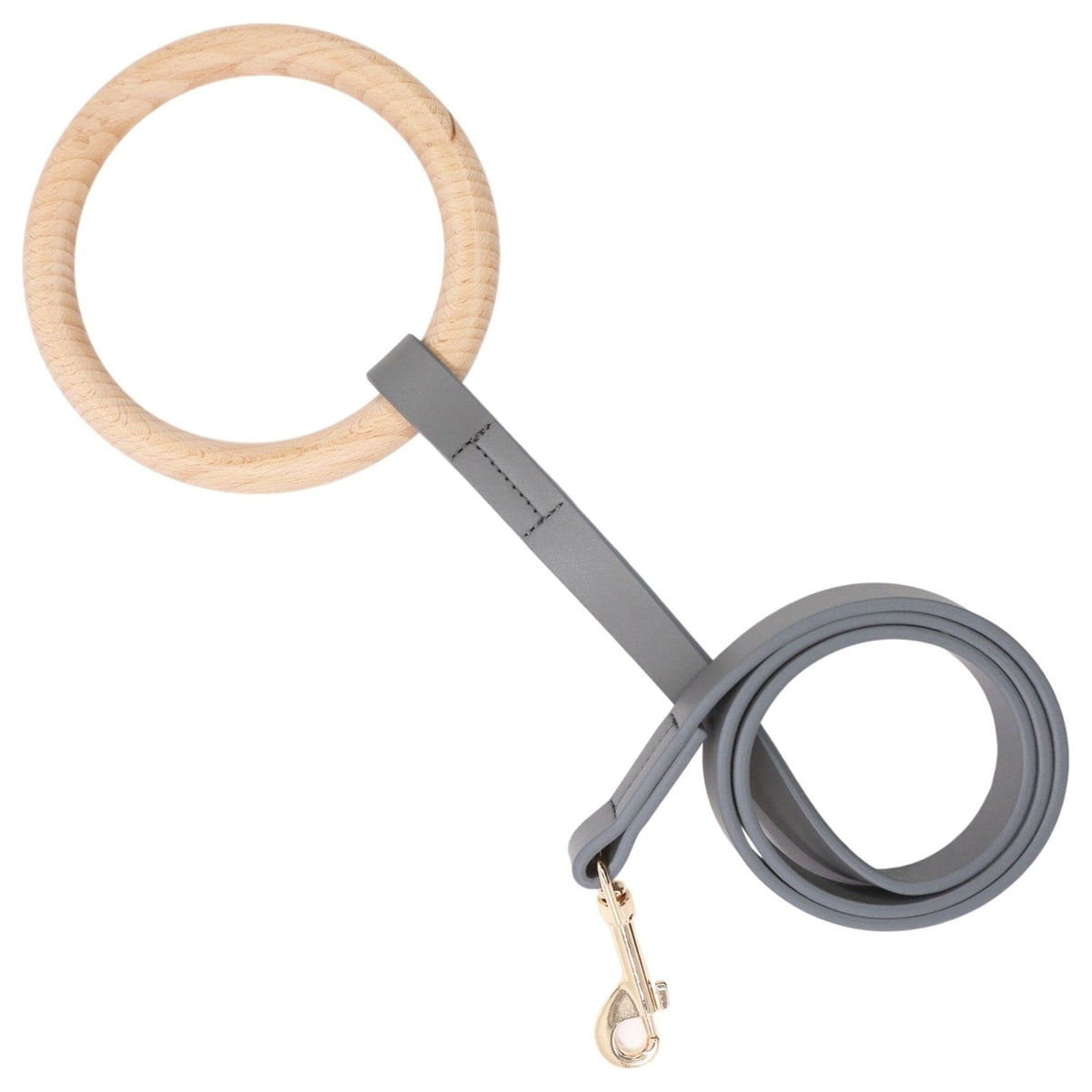 Pet Life Ever-Craft Boutique Series Beechwood and Leather Designer Dog Leash