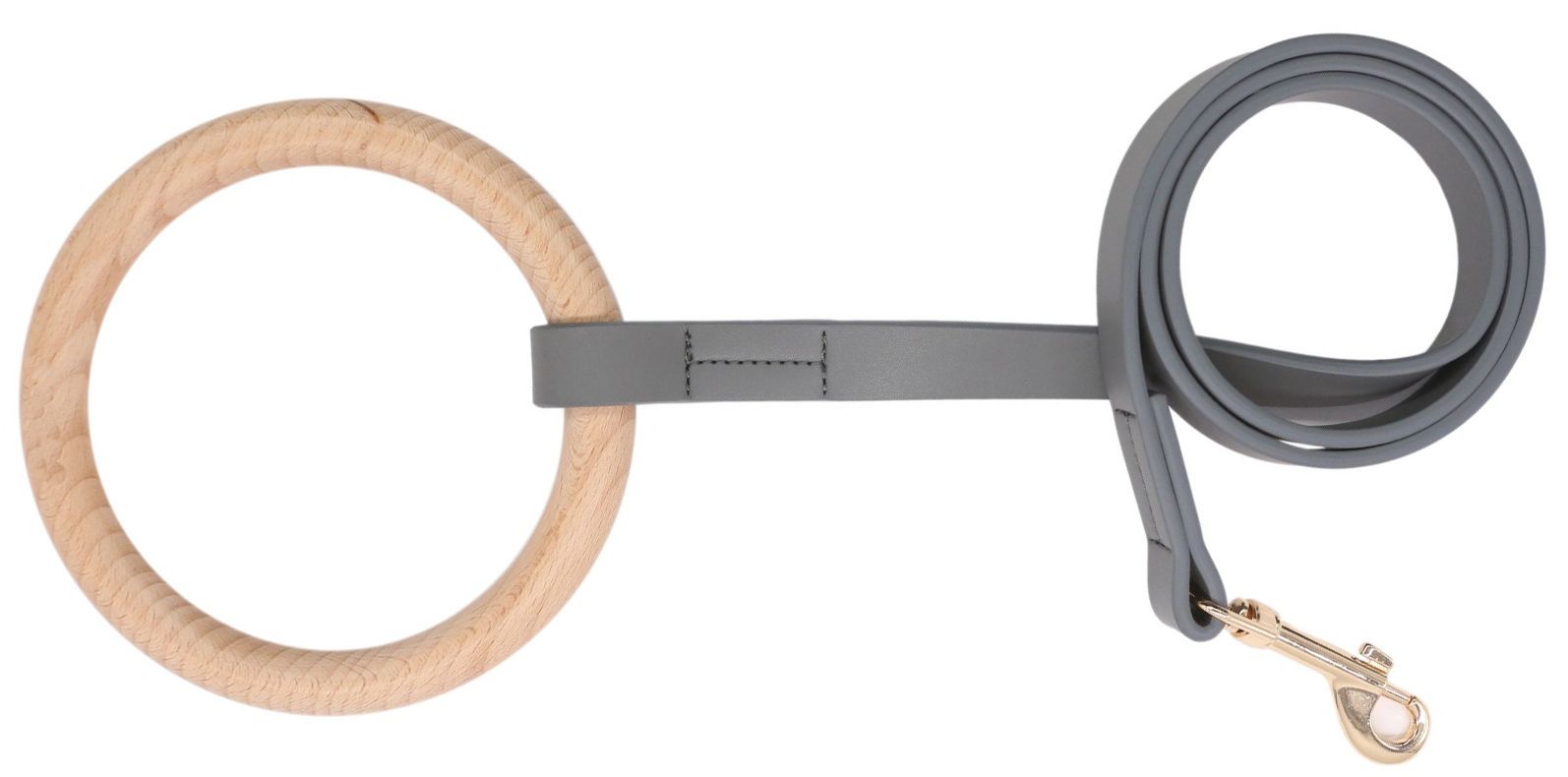 Pet Life Ever-Craft Boutique Series Beechwood and Leather Designer Dog Leash