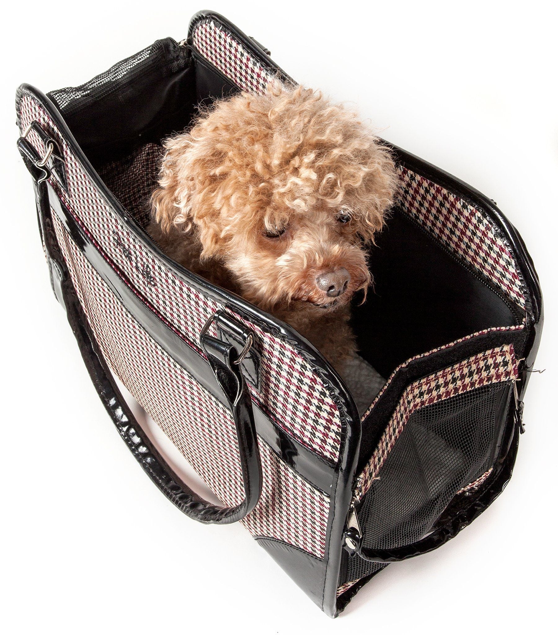 Pet Life Exquisite Airline Approved Designer Travel Pet Dog Handbag Carrier