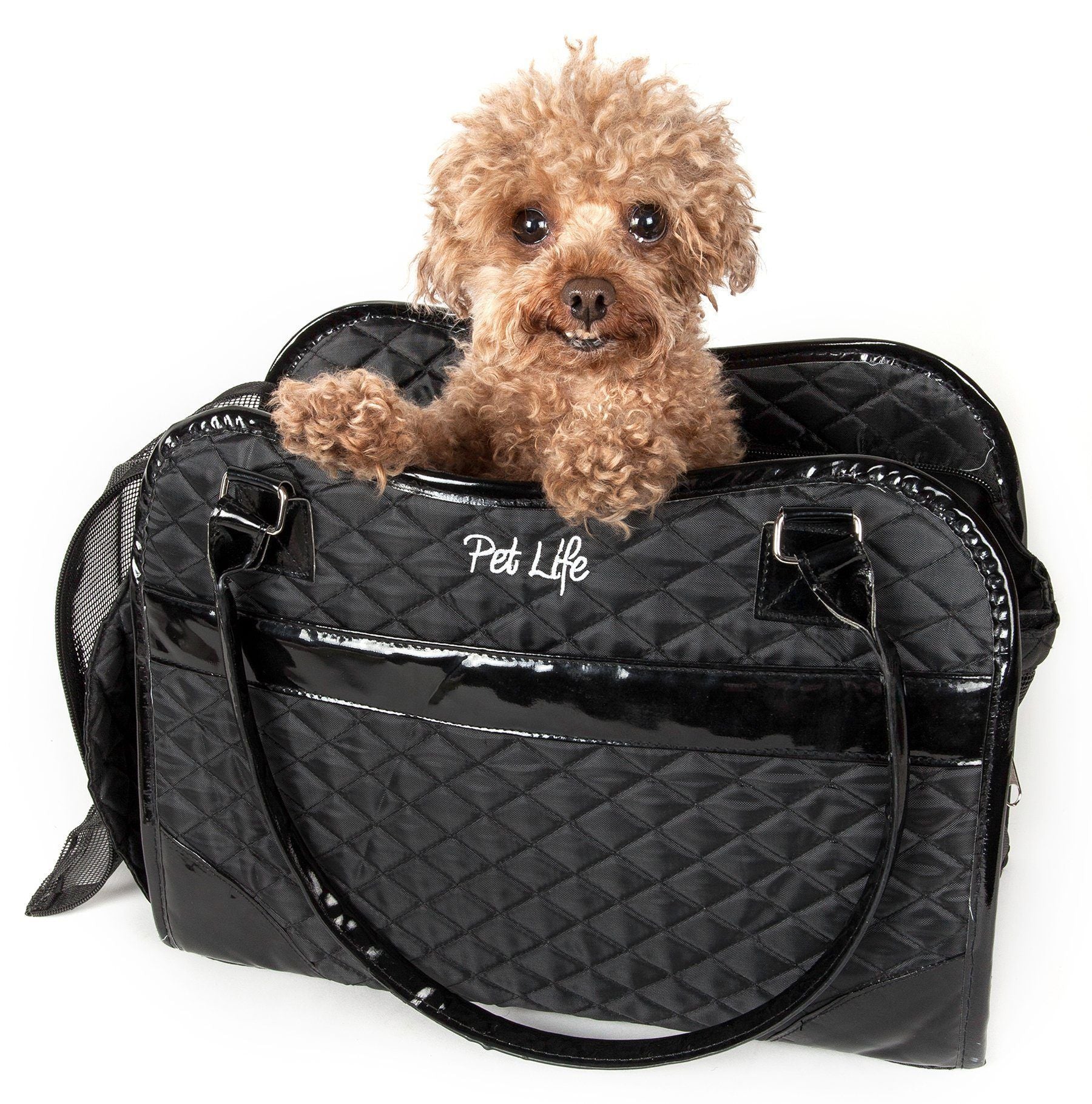 Pet Life Exquisite Airline Approved Designer Travel Pet Dog Handbag Carrier