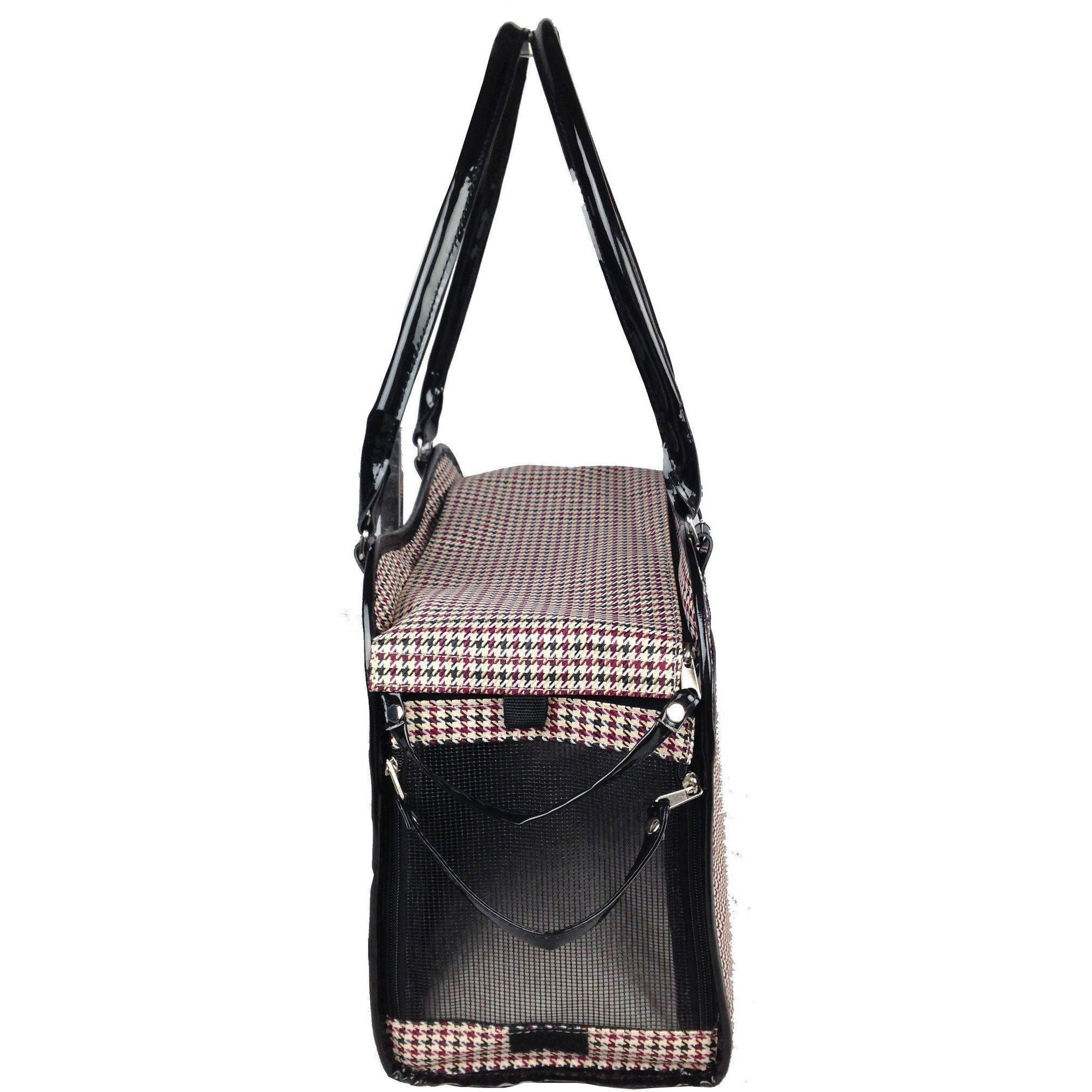Pet Life Exquisite Airline Approved Designer Travel Pet Dog Handbag Carrier