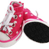 Pet Life ® Extreme-Skater Canvas Casual Grip Pet Dog Shoes Sneakers - Set Of 4
