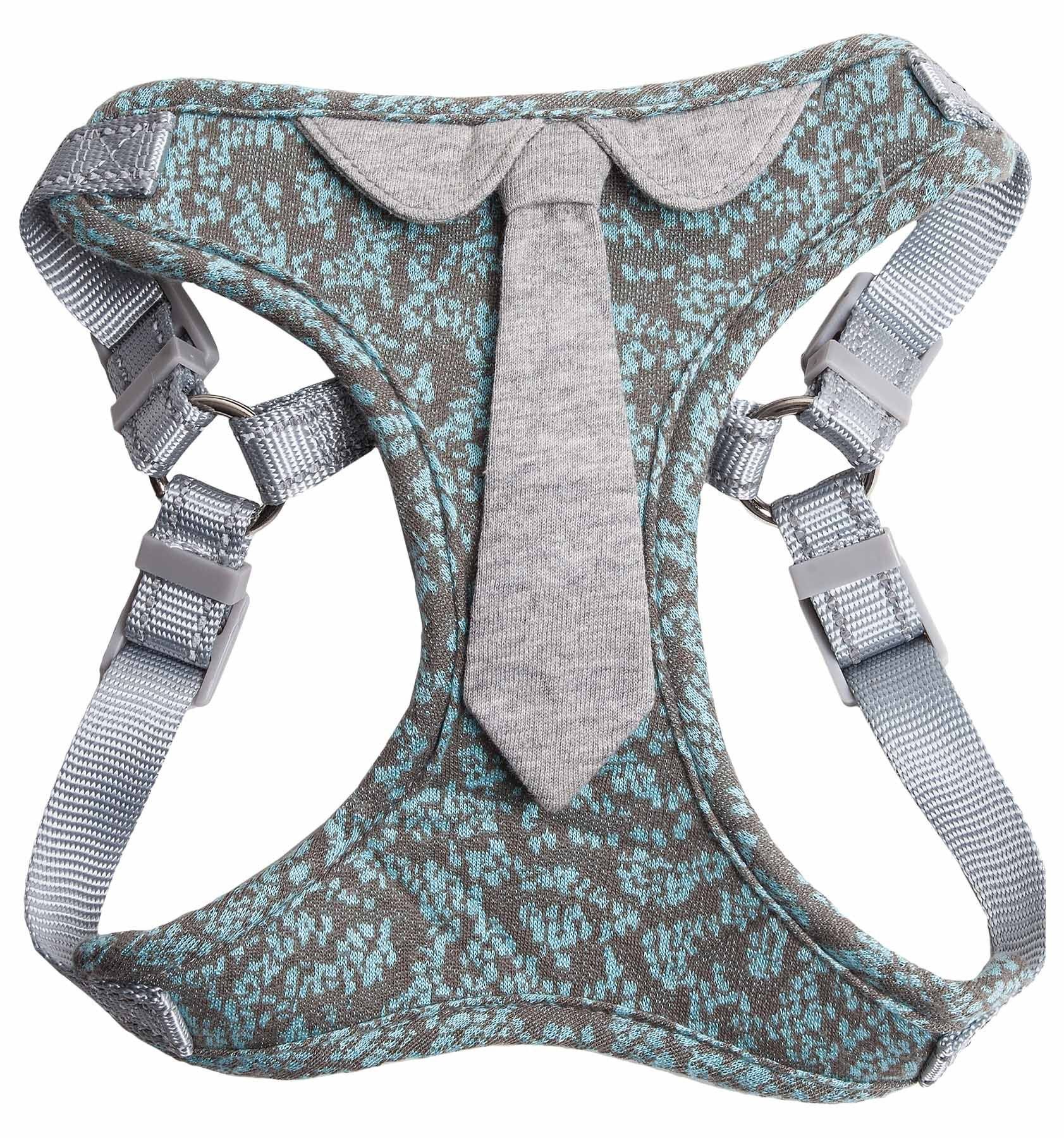 Pet Life Fidomite Mesh Reversed and Adjustable Fashion Dog Harness W/ Designer Neck Tie