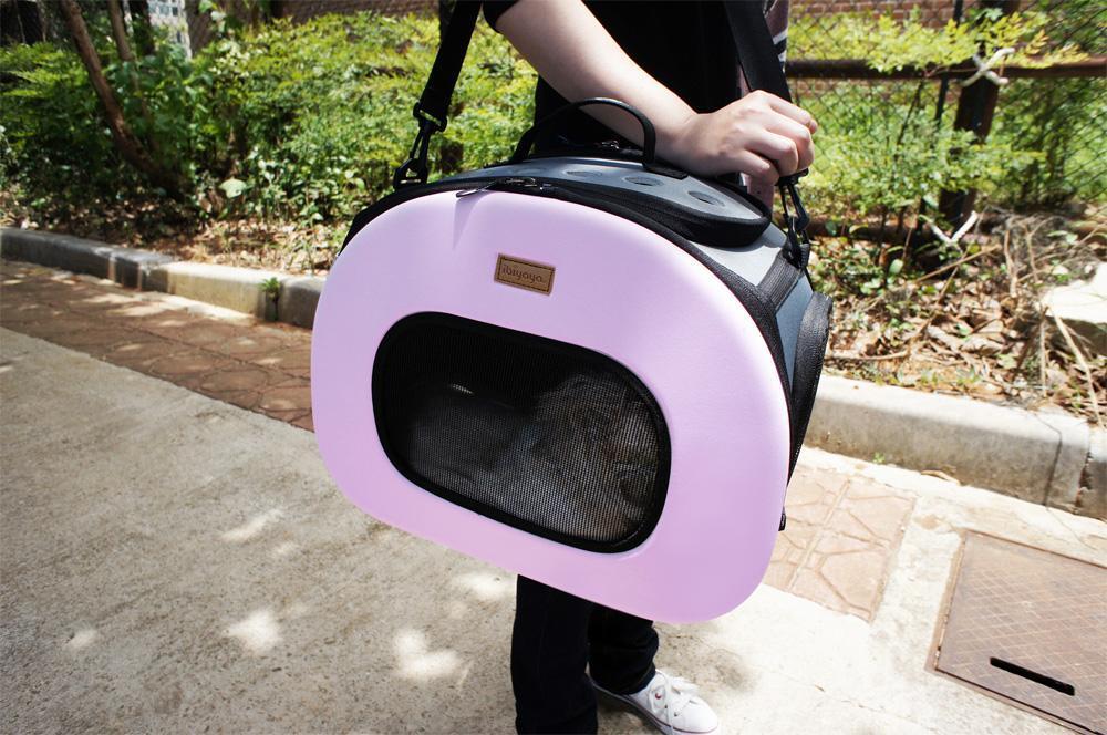Pet Life Final Destination Airline Approved 2-in-1 Tough-Shell Wheeled Collapsible Travel Fashion Pet Dog Carrier Crate