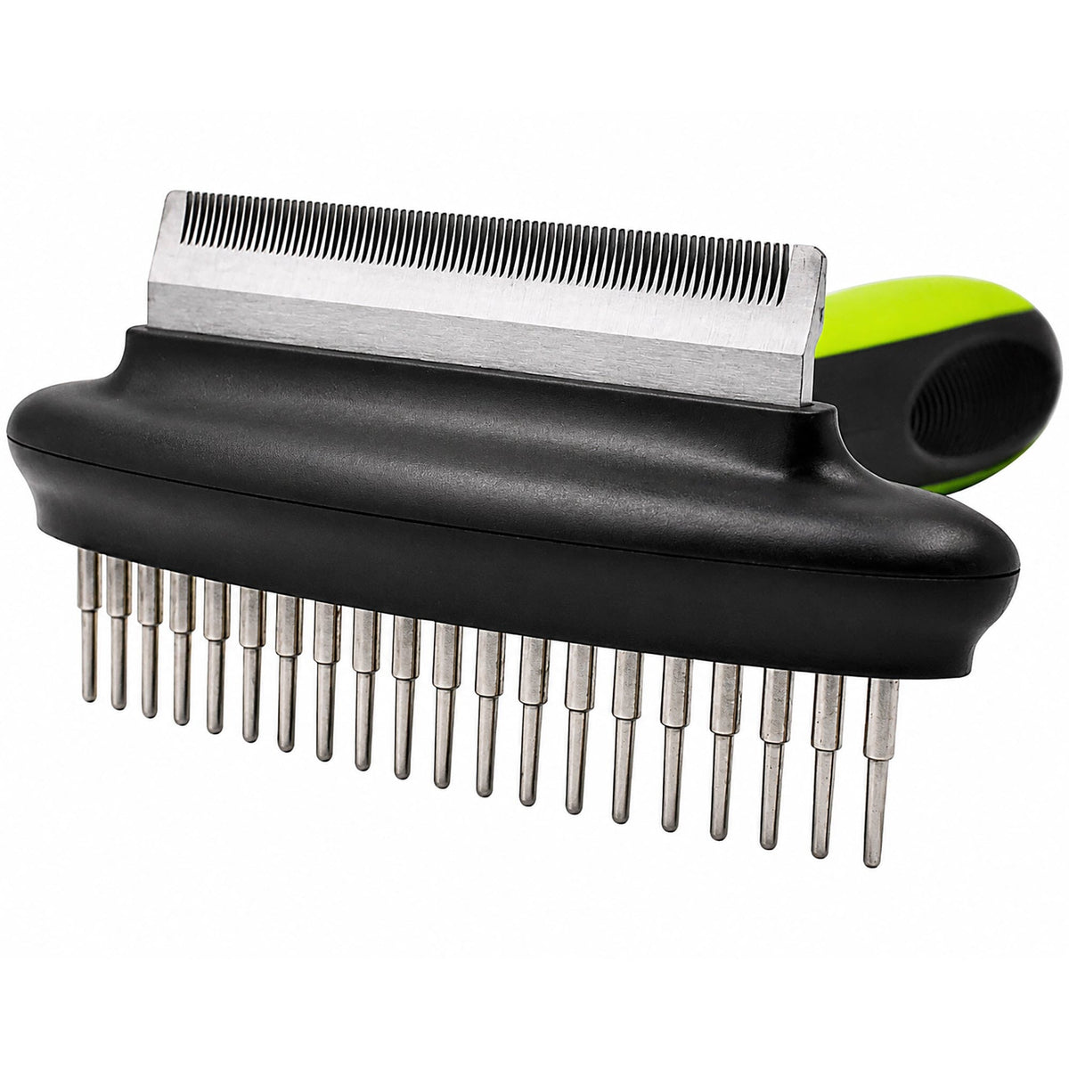 Pet Life Flex Series 2-in-1 Dual-Sided Grooming Undercoat Pet Rake and Deshedder | HT Animal Supply