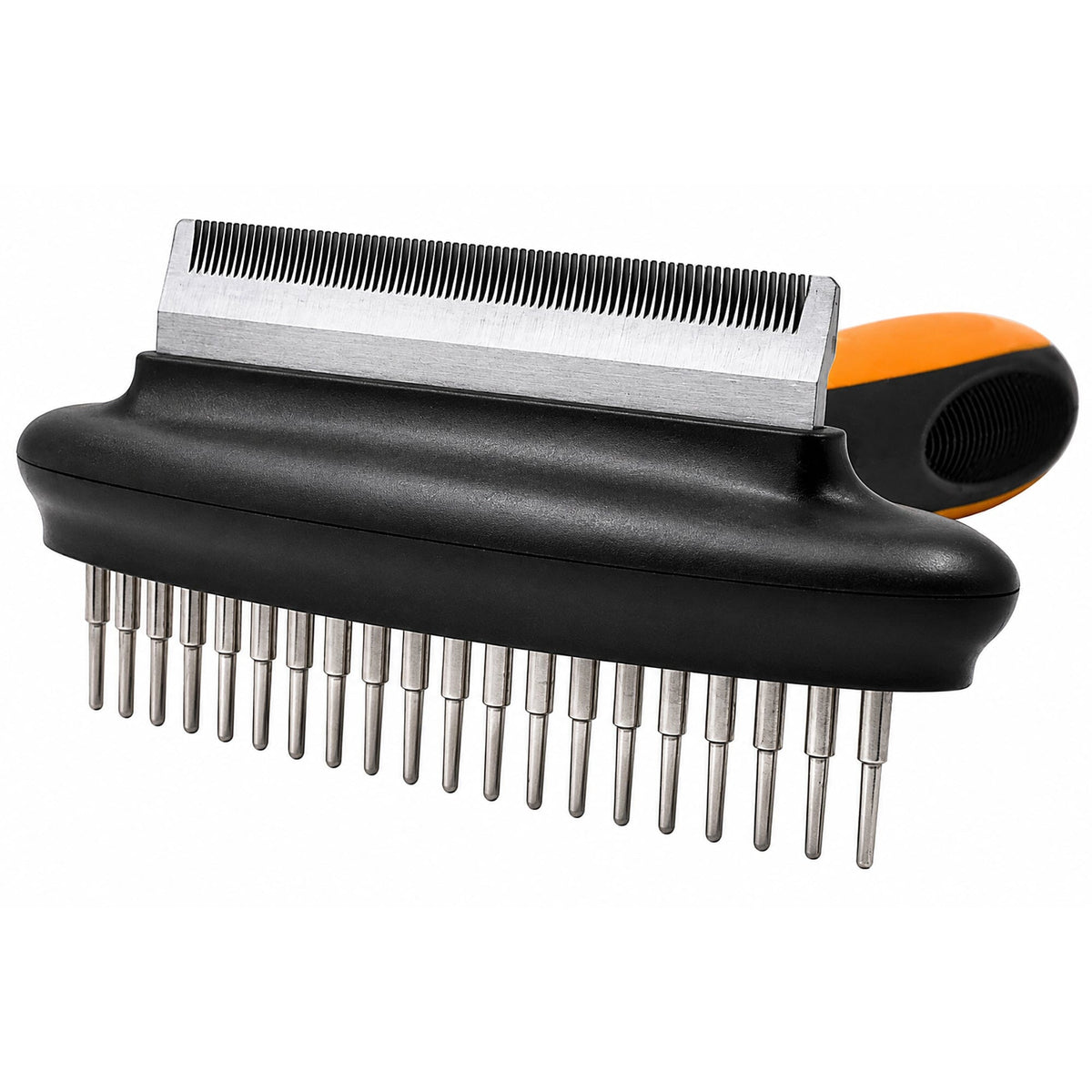 Pet Life Flex Series 2-in-1 Dual-Sided Grooming Undercoat Pet Rake and Deshedder | HT Animal Supply