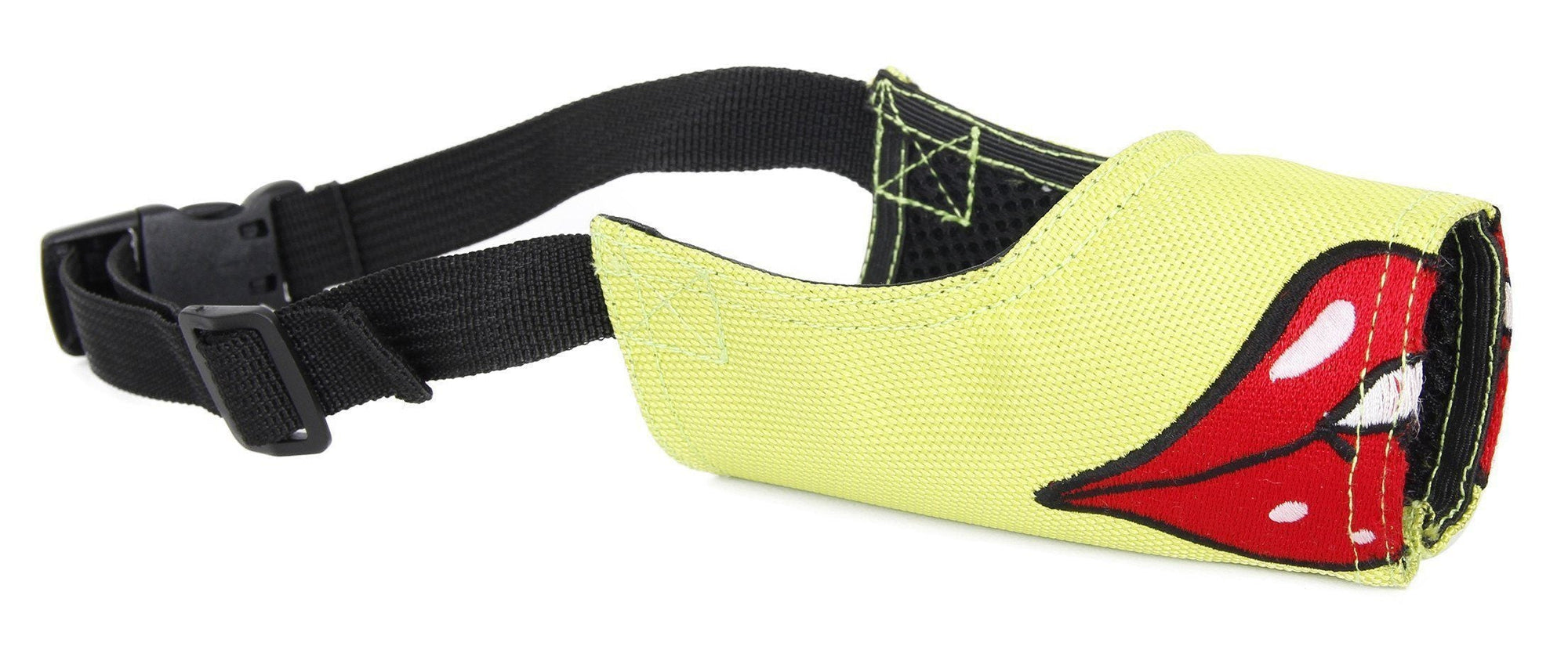 Pet Life Funimation Animated Nylon Mesh Protective Travel Anti-Bark Dog Muzzle