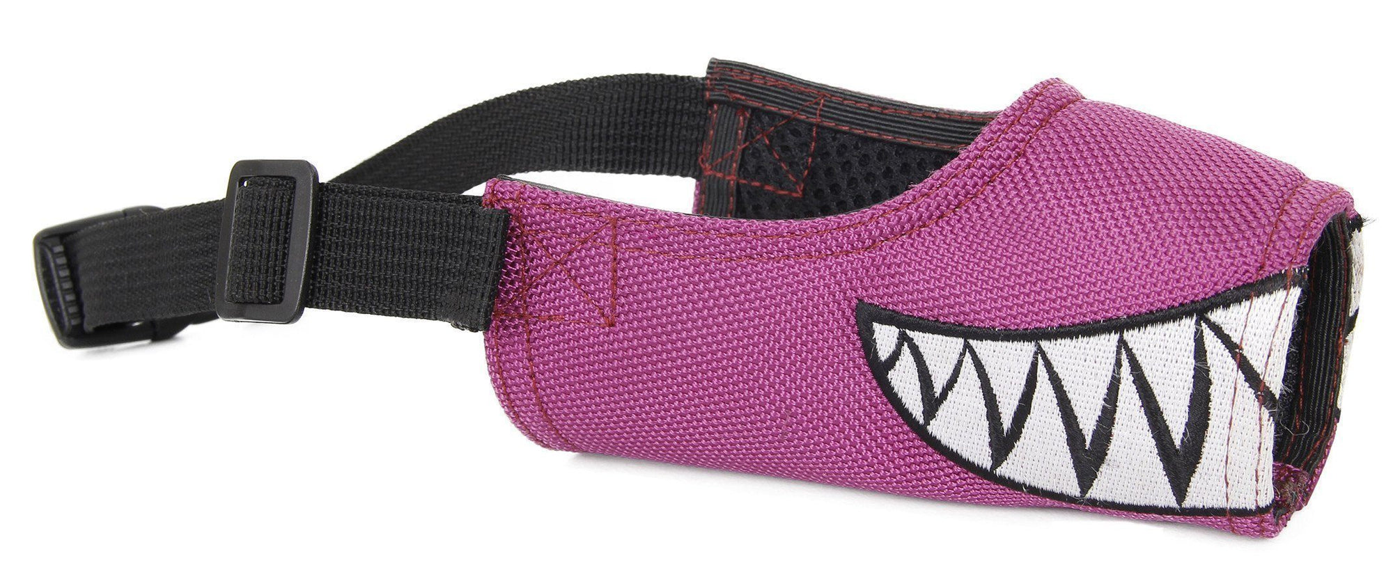 Pet Life Funimation Animated Nylon Mesh Protective Travel Anti-Bark Dog Muzzle