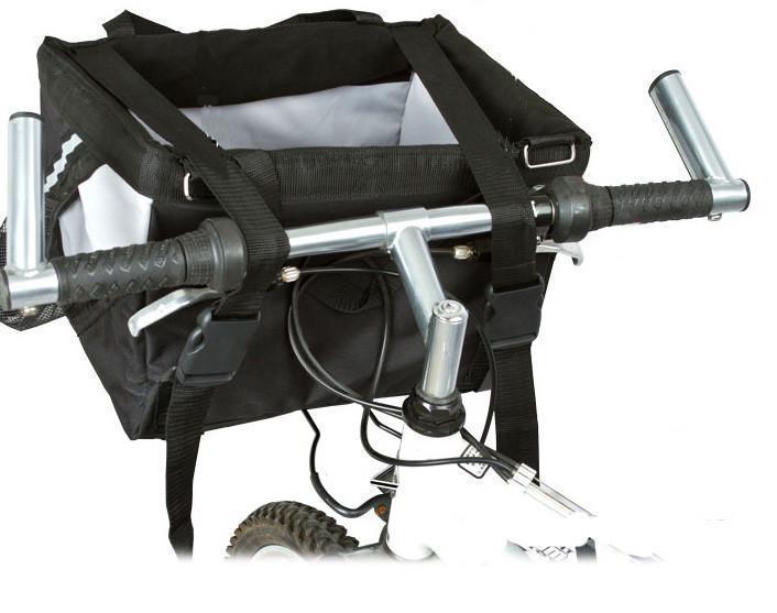 Pet Life Fur-Cycle 2-in-1 Bicycle Bike Attachment Soft Folding Fashion Travel Pet Dog Carrier Crate
