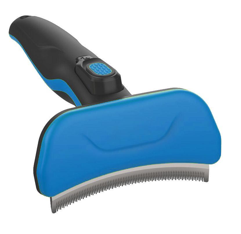 Pet Life Fur-Guard Easy Self-Cleaning Grooming Deshedder Pet Comb