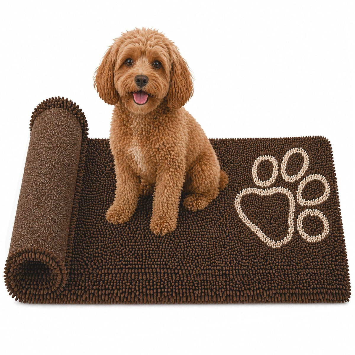 Pet Life Fuzzy Quick-Drying Anti-Skid and Machine Washable Dog Mat
