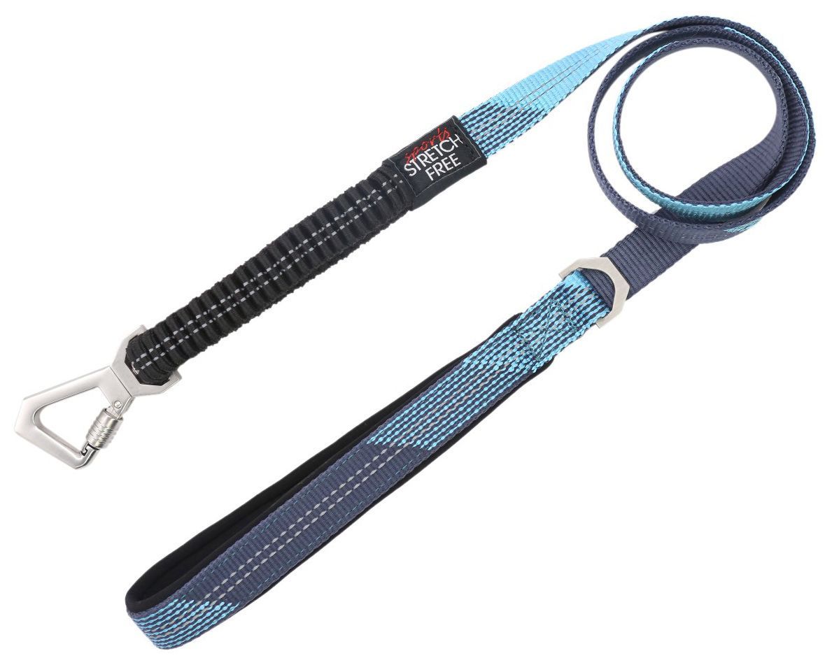 Pet Life Geo-prene 2-in-1 Shock Absorbing Neoprene Padded Reflective Dog Leash and Harness