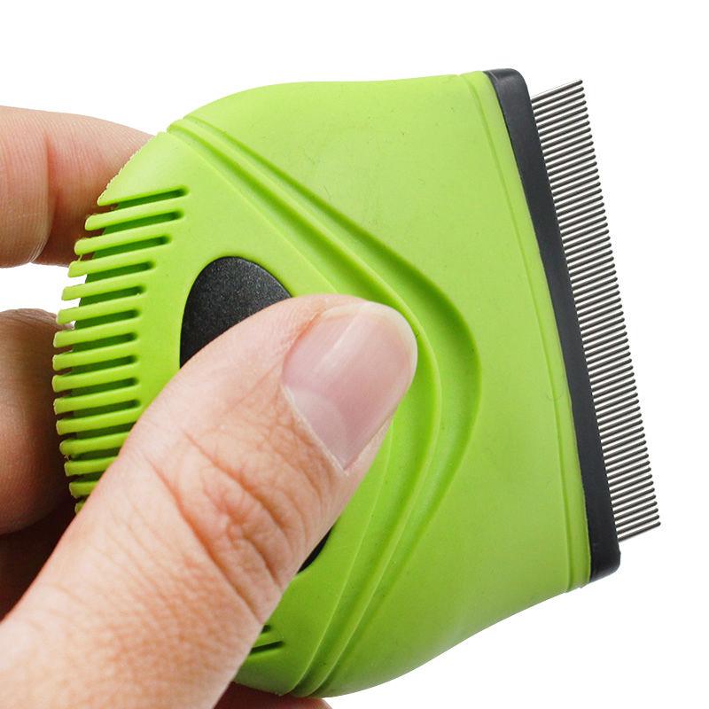 Pet Life Grazer Handheld Travel Grooming Cat and Dog Flea and Tick Comb