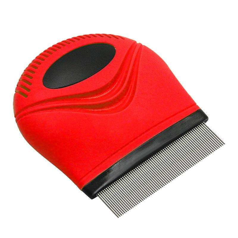 Pet Life Grazer Handheld Travel Grooming Cat and Dog Flea and Tick Comb