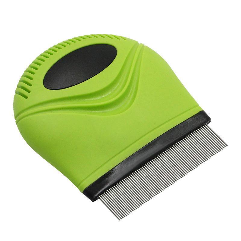 Pet Life ® Grazer Handheld Travel Grooming Cat and Dog Flea and Tick Comb