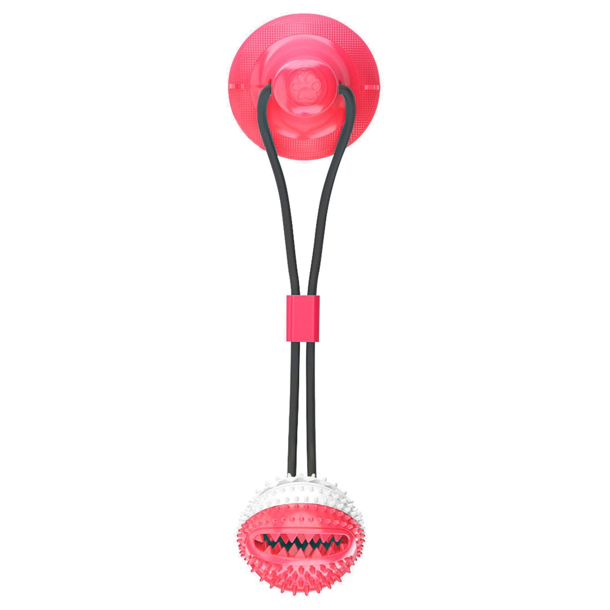 Pet Life Grip N Play Treat Dispensing Ball Shaped Suction Cup Dog Toy | HT Animal Supply