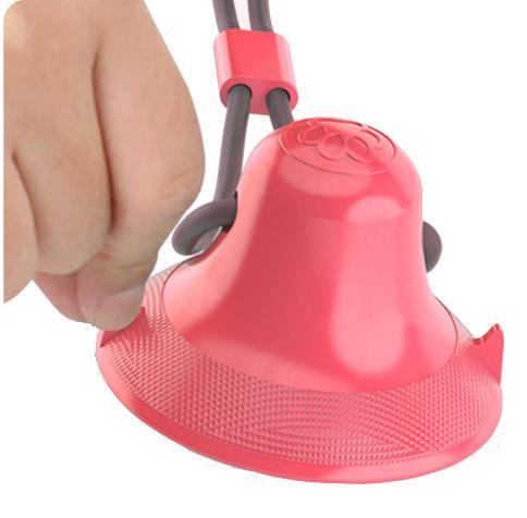 Pet Life Grip N Play Treat Dispensing Ball Shaped Suction Cup Dog Toy