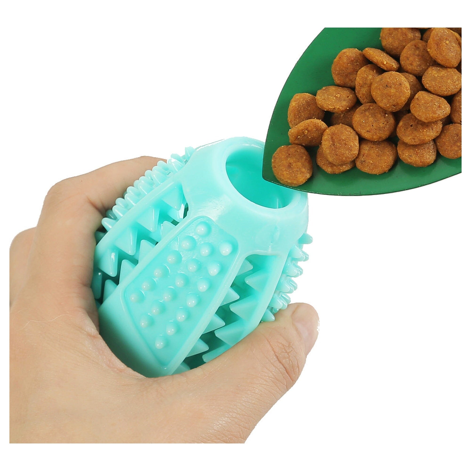 Pet Life Grip N Play Treat Dispensing Football Shaped Suction Cup Dog Toy | HT Animal Supply