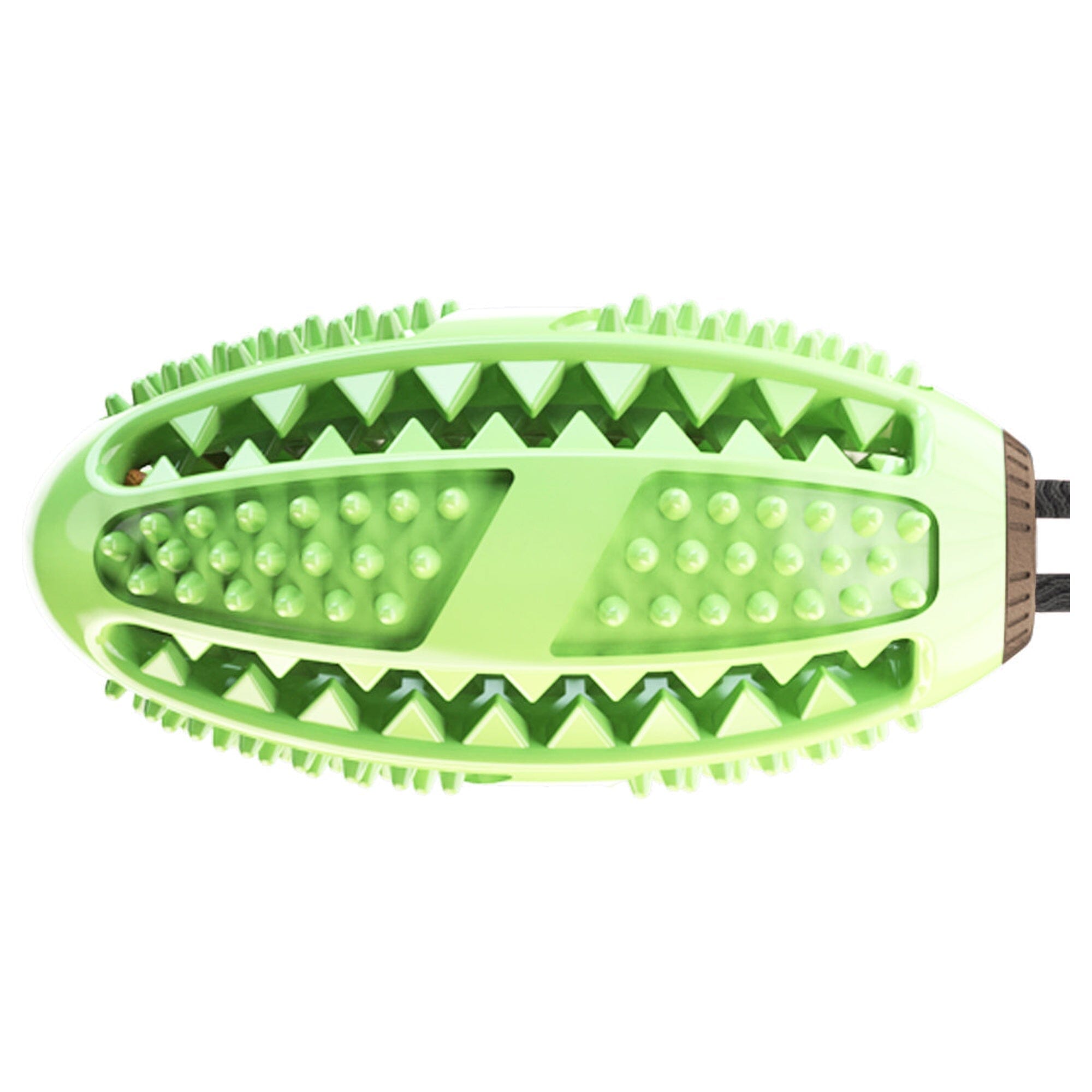 Pet Life Grip N Play Treat Dispensing Football Shaped Suction Cup Dog Toy | HT Animal Supply