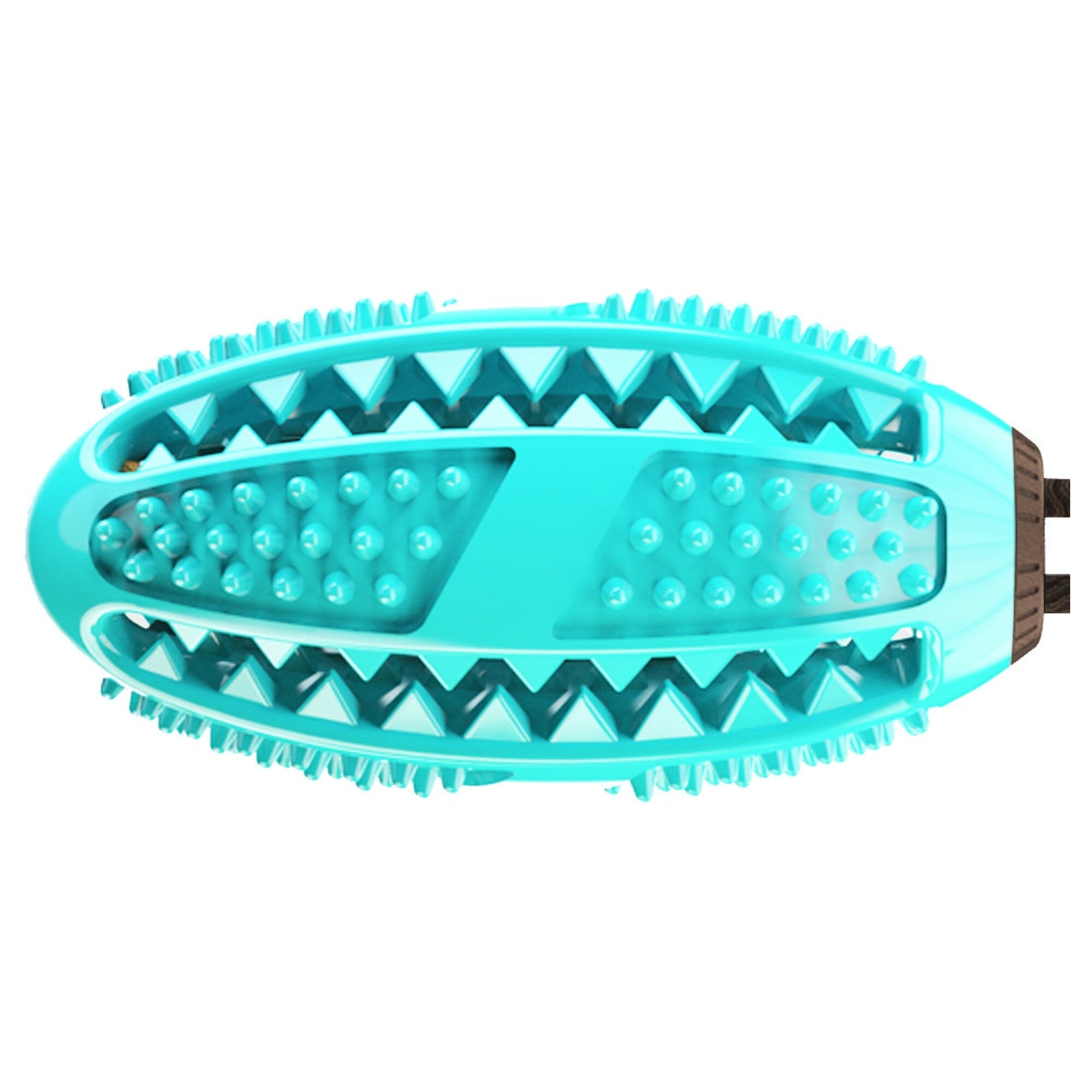 Pet Life Grip N Play Treat Dispensing Football Shaped Suction Cup Dog Toy | HT Animal Supply