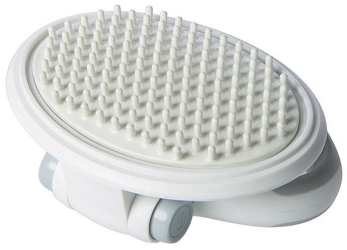 Pet Life Gyrater Swivel Travel Silicone Massage Grooming Cat Brush