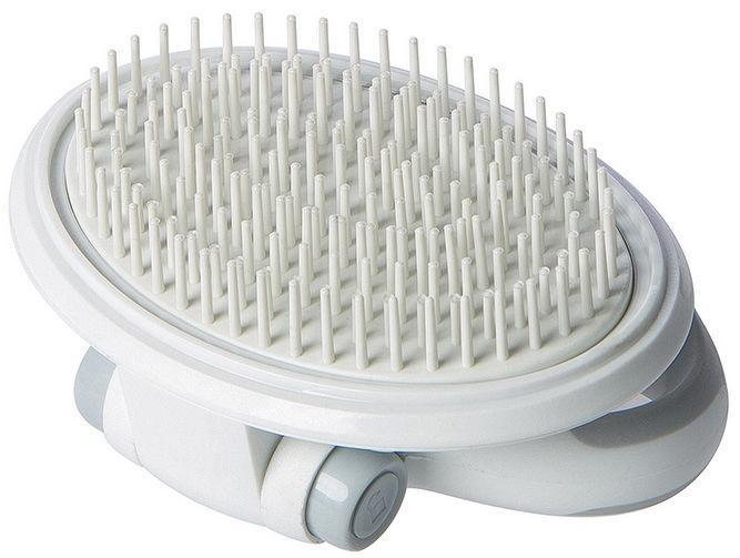 Pet Life ® Gyrater Swivel Travel Soft Grooming Pet Pin Brush