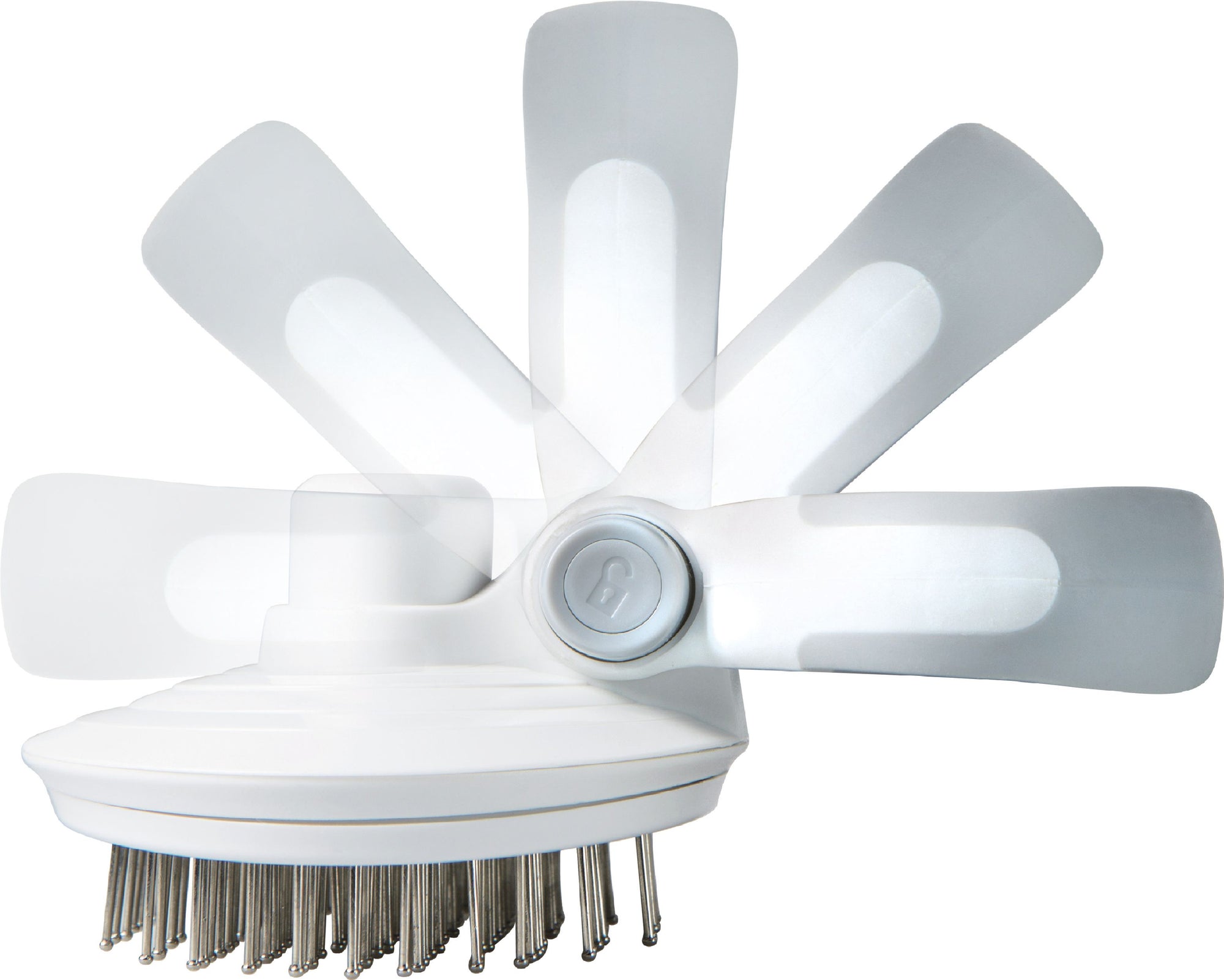 Pet Life Gyrater Travel Self-Cleaning Swivel Grooming Pet Pin Brush