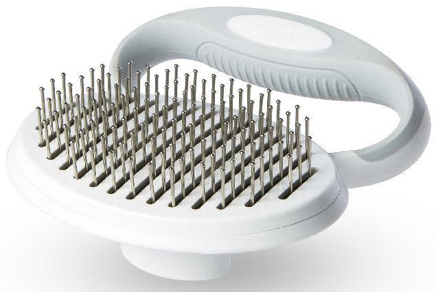 Pet Life Gyrater Travel Self-Cleaning Swivel Grooming Pet Pin Brush