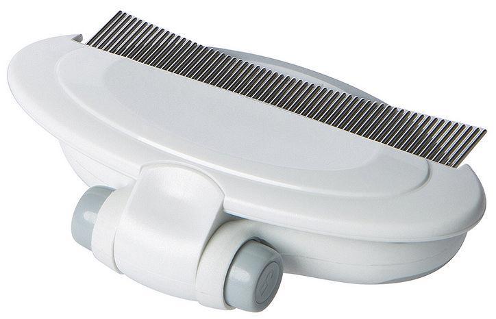Pet Life ® Gyrater Travel Swivel Curved Pet Grooming Pin Comb
