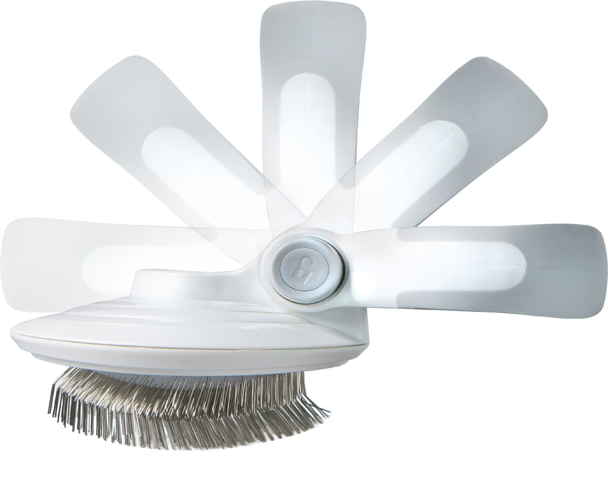 Pet Life Gyrater Travel Swivel Pet Grooming Slicker Brush