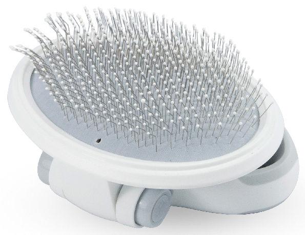 Pet Life ® Gyrater Travel Swivel Pet Grooming Slicker Brush