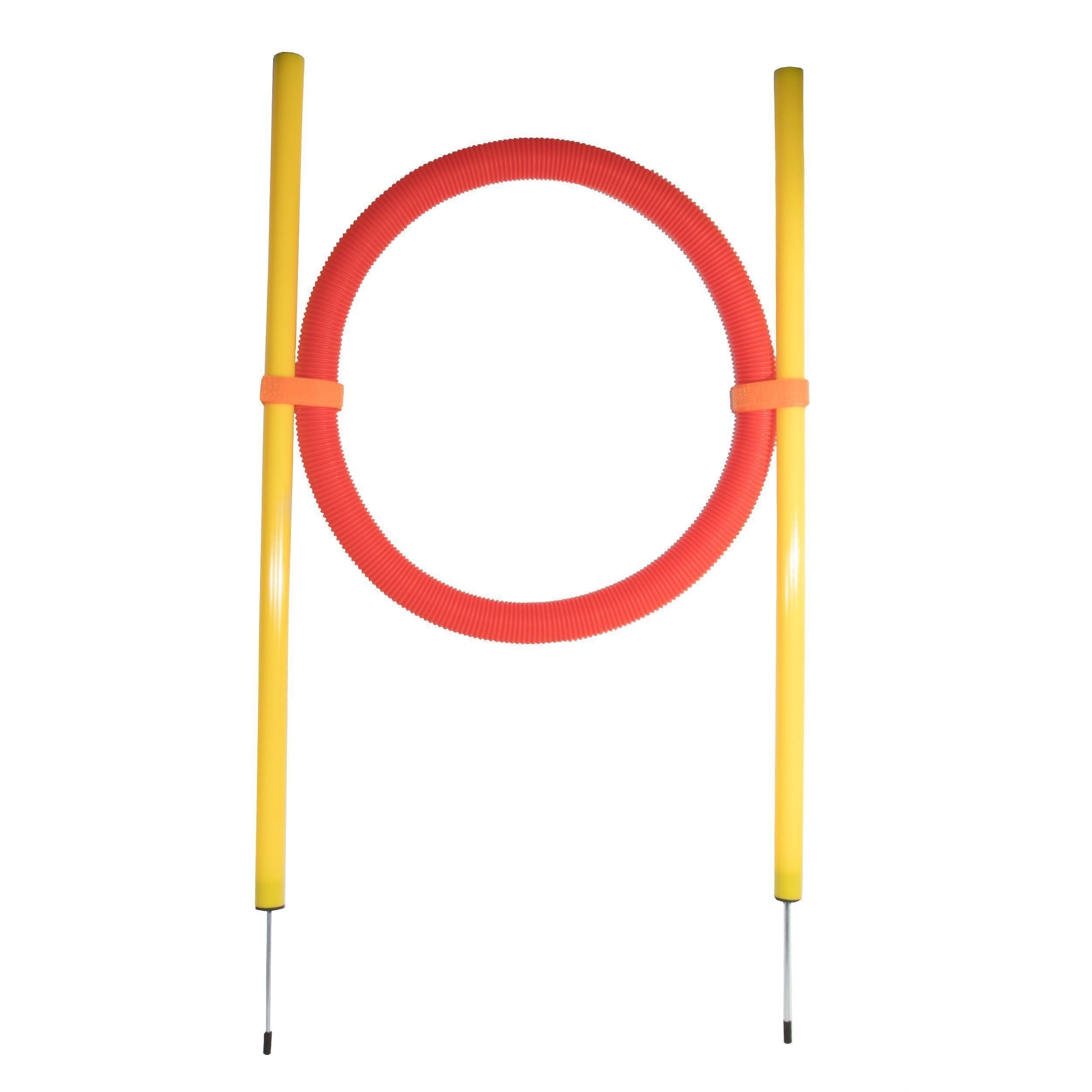 Pet Life Hoop Hopper Collapsible Travel Folding Outdoor Performance Agility Pet Dog Trainer Training Kit