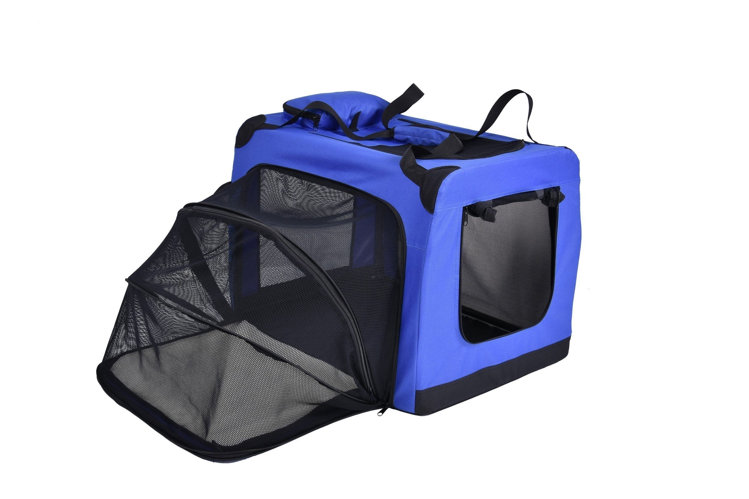 Pet Life Hounda Accordion Metal Framed Soft-Folding Collapsible Dual-Sided Expandable Pet Dog Crate