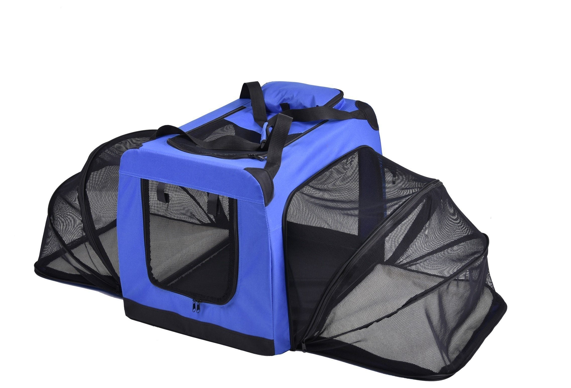 Pet Life Hounda Accordion Metal Framed Soft-Folding Collapsible Dual-Sided Expandable Pet Dog Crate