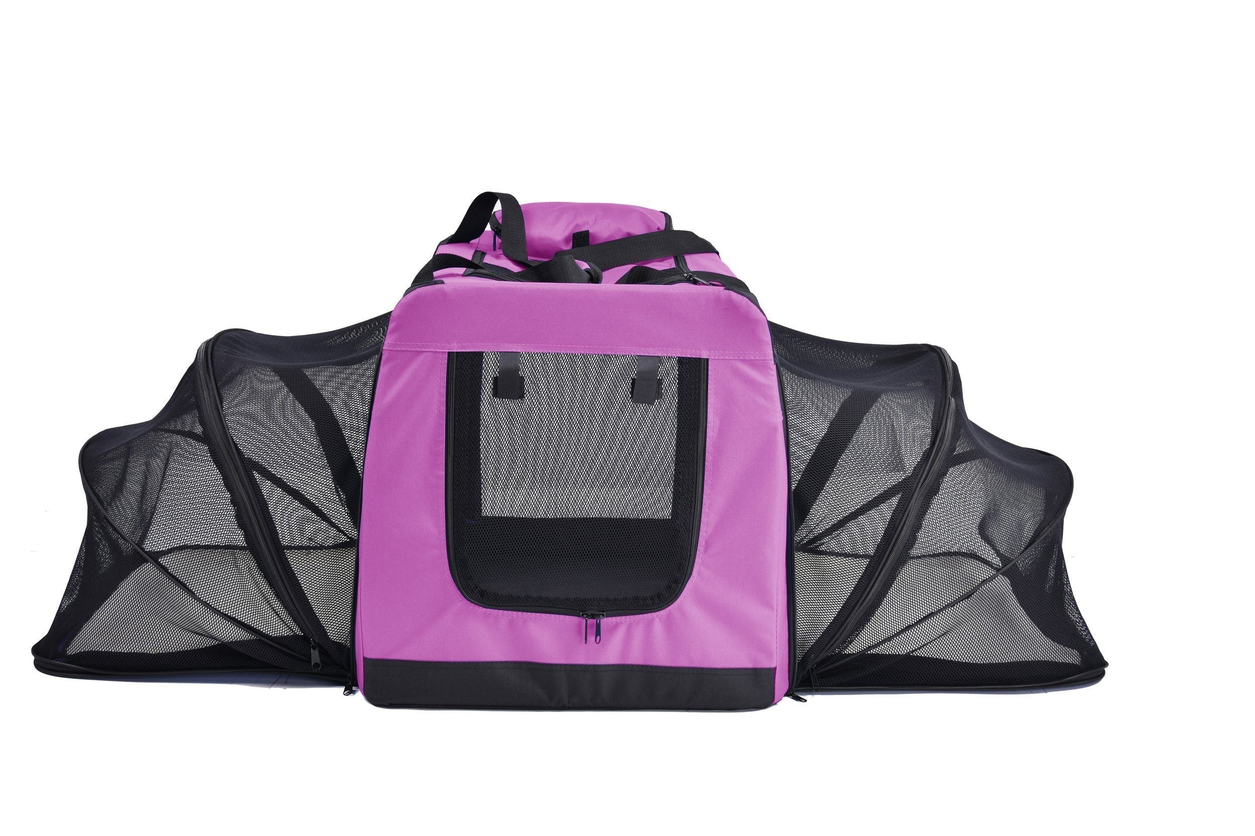 Pet Life Hounda Accordion Metal Framed Soft-Folding Collapsible Dual-Sided Expandable Pet Dog Crate