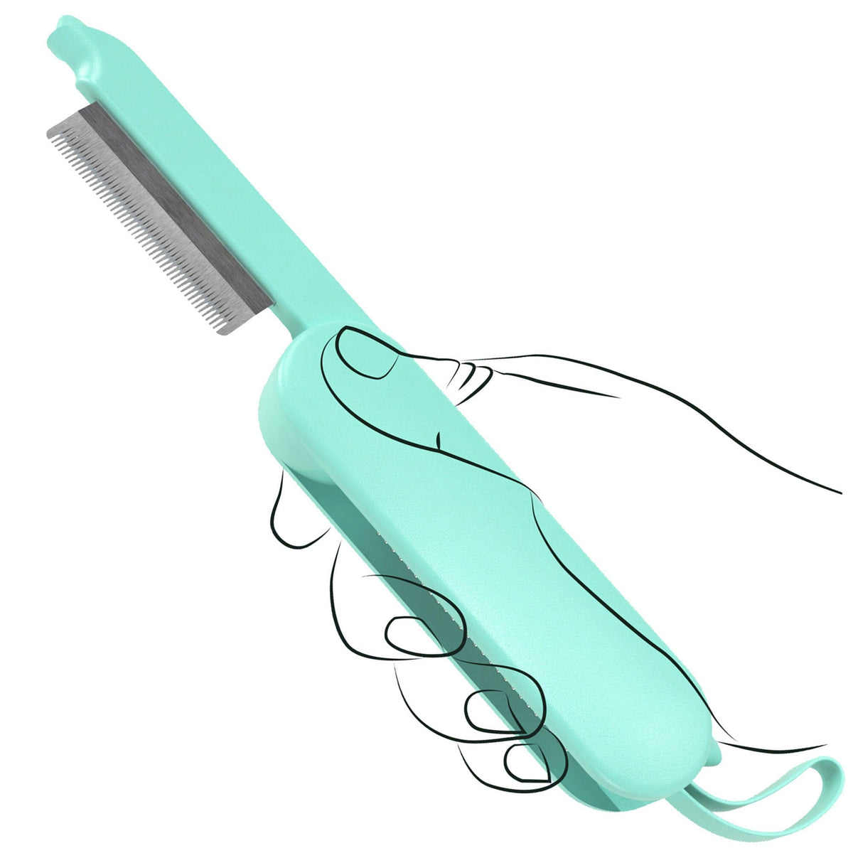 Pet Life JOYNE Multi-Functional 2-in-1 Swivel Travel Grooming Comb and Deshedder | HT Animal Supply