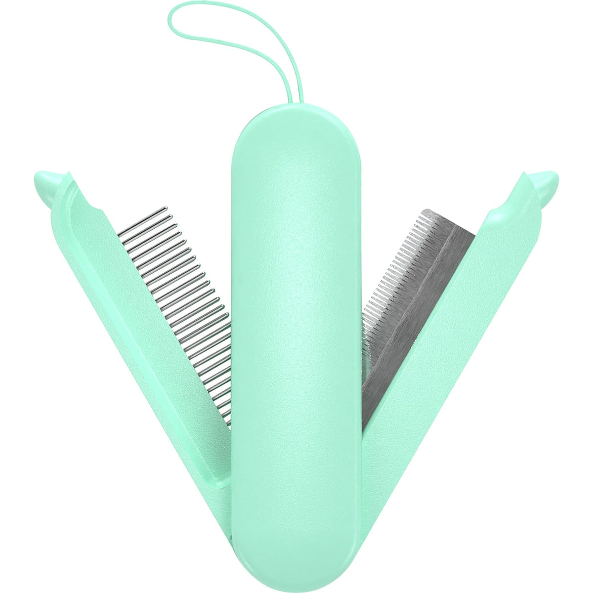 Pet Life JOYNE Multi-Functional 2-in-1 Swivel Travel Grooming Comb and Deshedder | HT Animal Supply