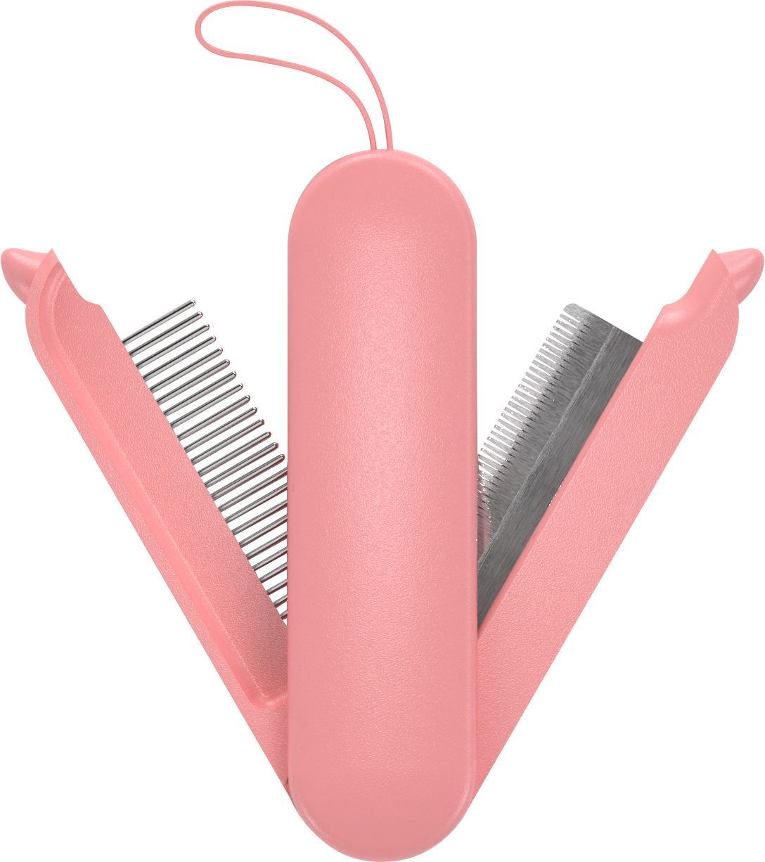 Pet Life JOYNE Multi-Functional 2-in-1 Swivel Travel Grooming Comb and Deshedder
