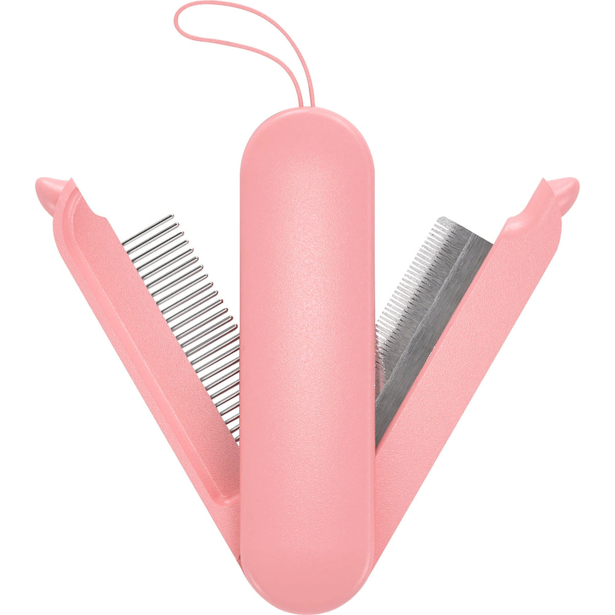 Pet Life JOYNE Multi-Functional 2-in-1 Swivel Travel Grooming Comb and Deshedder | HT Animal Supply