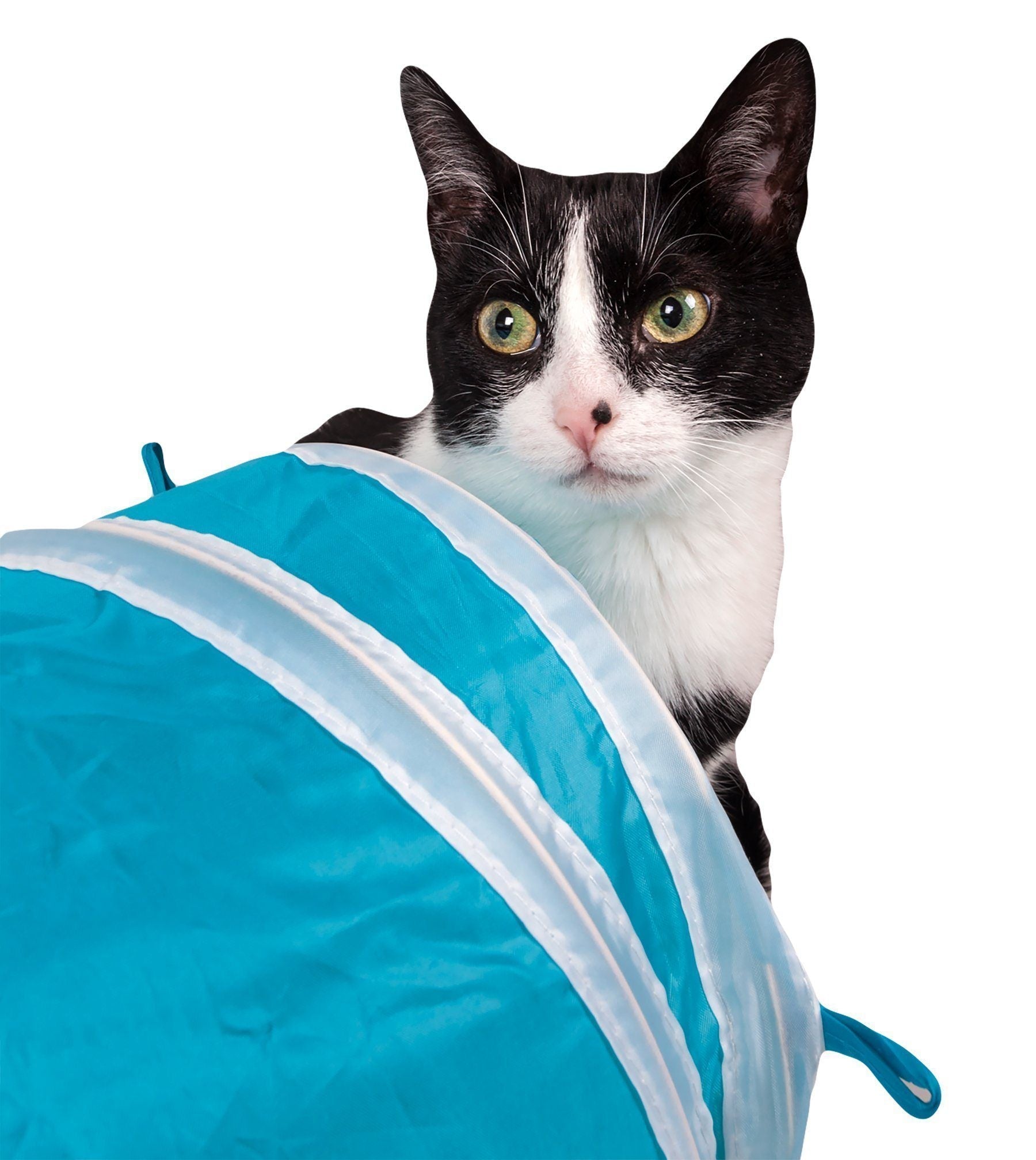 Pet Life ® Kitting-Go-Seek Collapsible Folding Travel 3-way Kitty Cat Tunnel