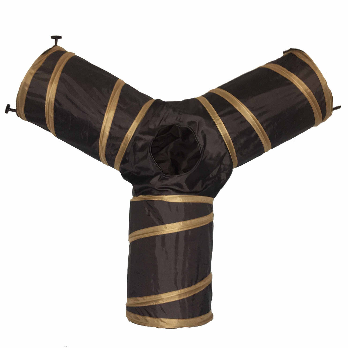 Pet Life Kitting-Go-Seek Collapsible Folding Travel 3-way Kitty Cat Tunnel